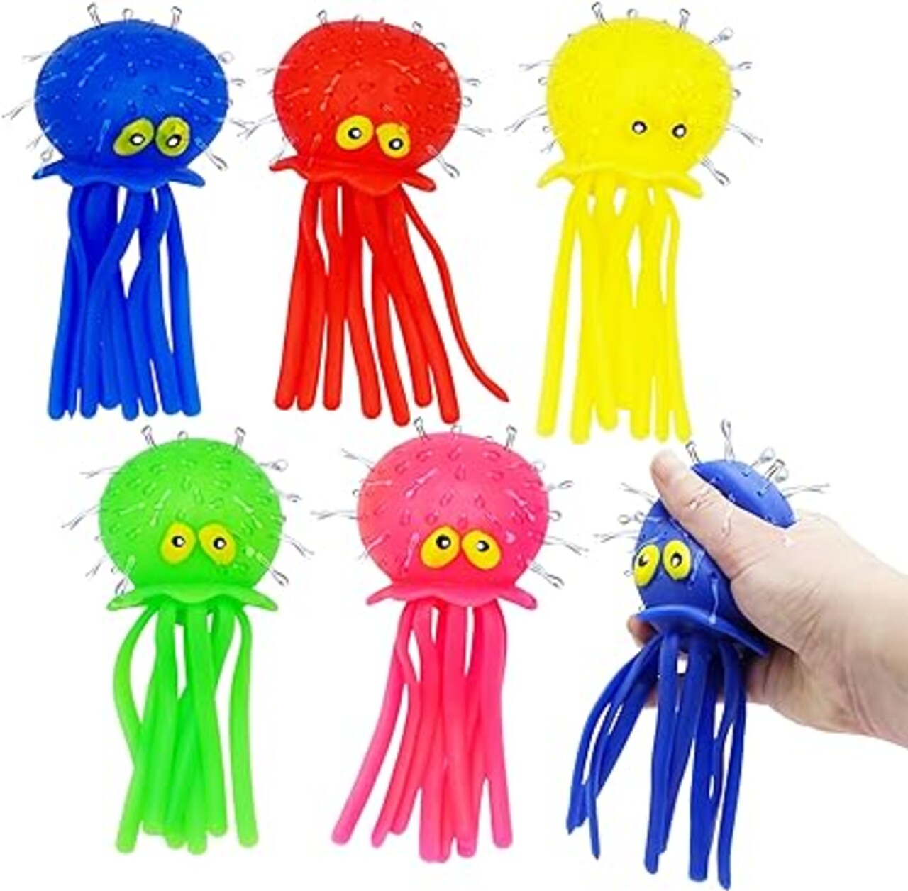 4E's Novelty 6 Pack Octopus Water Balls - Water Balls Pool Toys for Summer